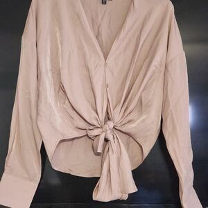 Lucy-paris Women's Pink and Tan Shirt